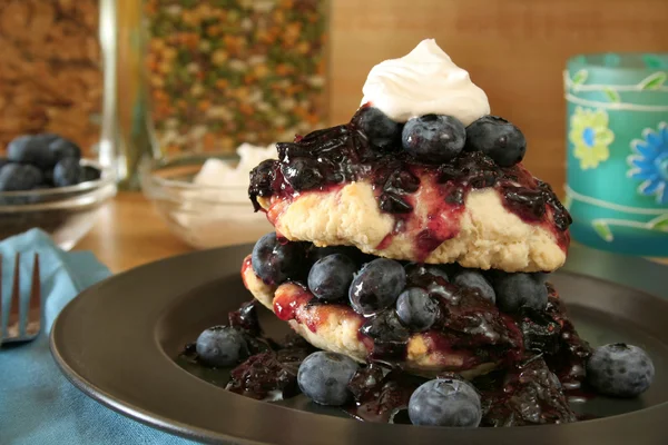 Blueberry Shortcake — Stock Photo, Image