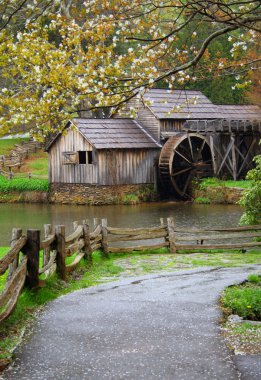 Spring at the Water Mill clipart