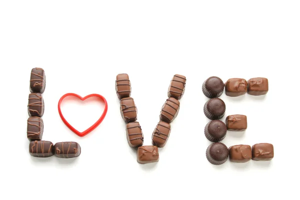 Amor de chocolate — Fotografia de Stock
