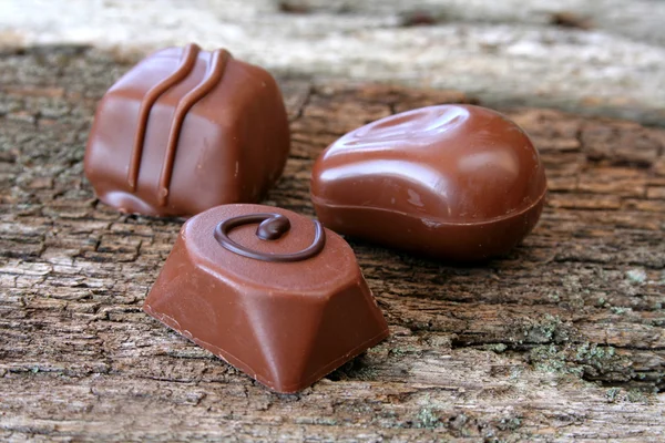 巧克力糖果的妈妈 — 图库照片