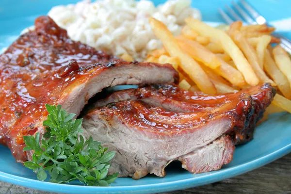 stock image Close up BBQ Ribs