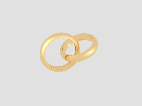 金の結婚指輪 — ストック写真
