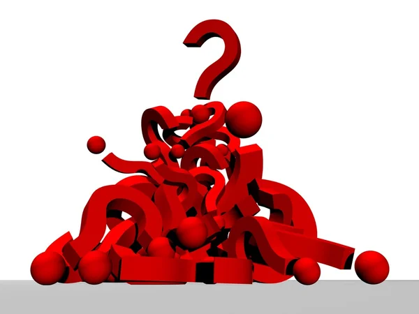 Pile of question marks — Stock Photo, Image