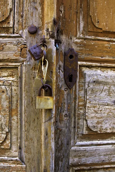 stock image Old wooden door