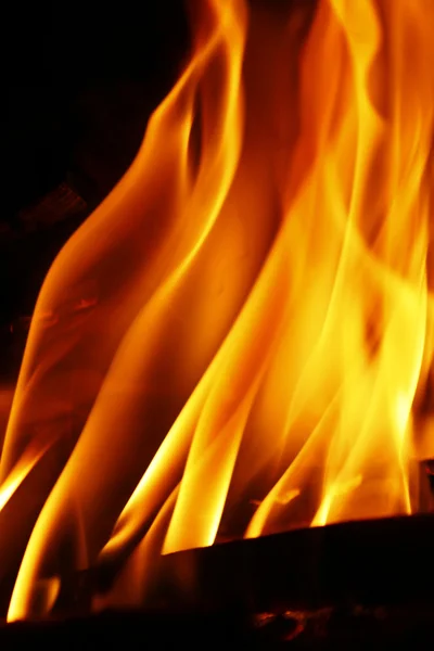 Гарячі полум'я — стокове фото