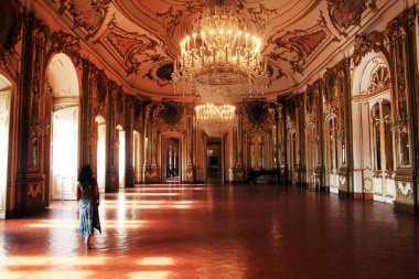 Halls of Queluz Palace clipart