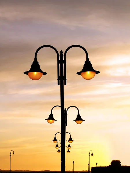 Street pole lights — Stock Photo, Image