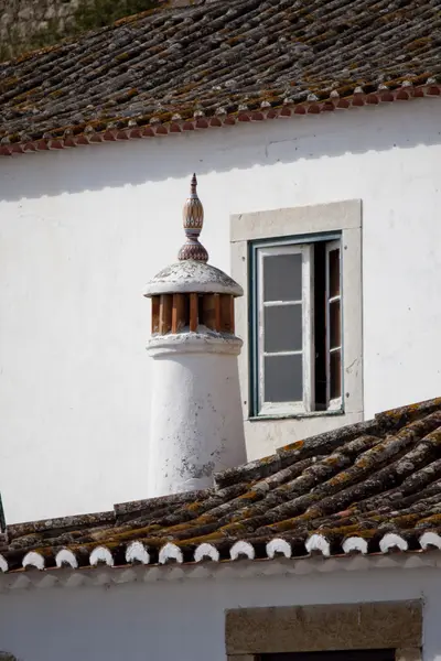Chimney on rooftop — Stock Photo, Image