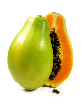 Papaya sliced clipart