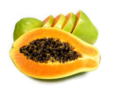 Papaya sliced clipart