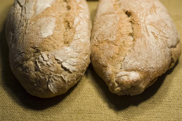 Two baked breads — Stock Photo, Image