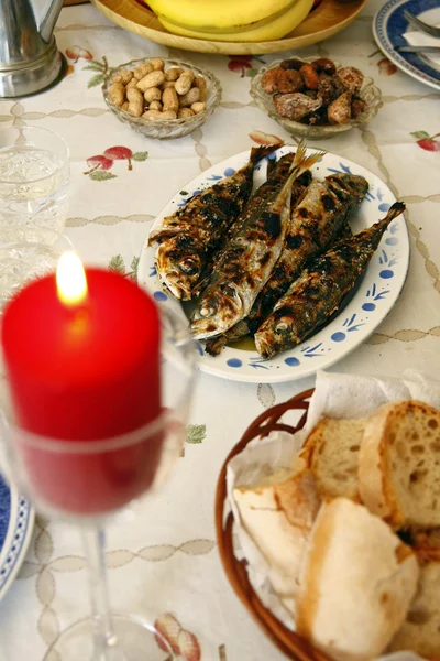 stock image Grilled mackerel