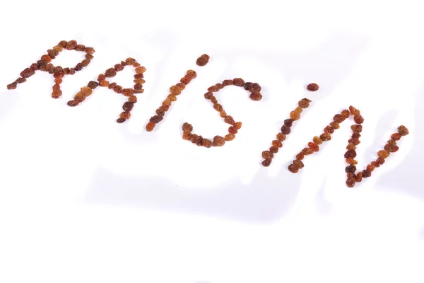 The word raisin — Stock Photo, Image