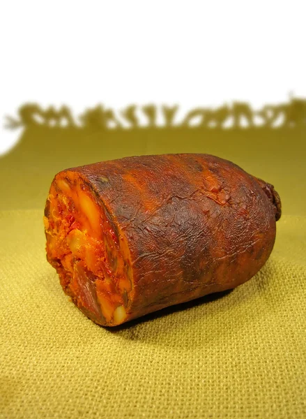 Roter Chorizo — Stockfoto