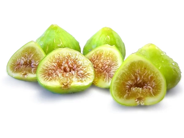 Several Green Figs — Stock Photo, Image