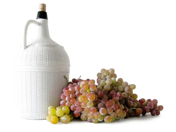 stock image Bottle plus Grapes