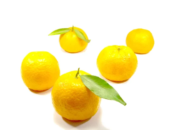 Cinco tangerinas — Fotografia de Stock