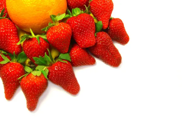 Erdbeeren an der Ecke — Stockfoto