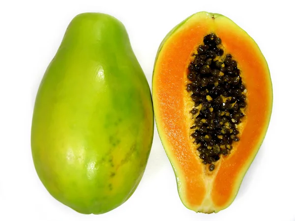 Papaya from top — Stock Photo, Image