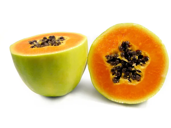 Papaya gyümölcs szeletelt — Stock Fotó