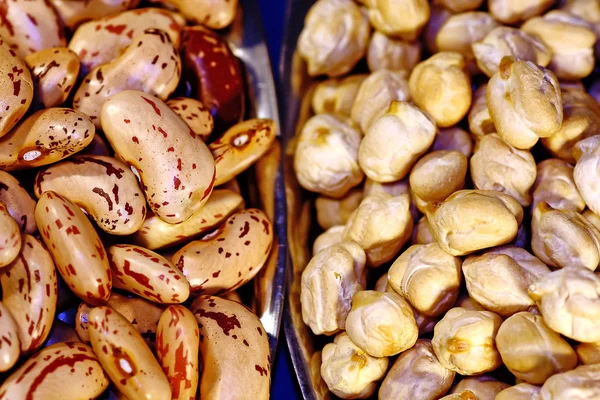 ひよこ豆とインゲン豆 — ストック写真