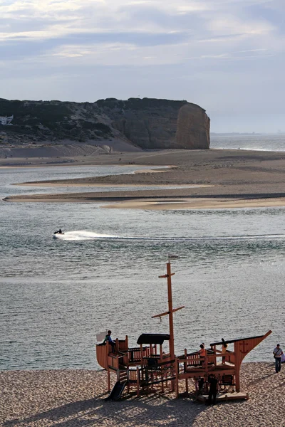 Statek piracki drewniane — Zdjęcie stockowe