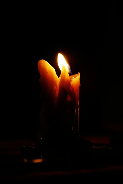 低光蜡烛 — 图库照片