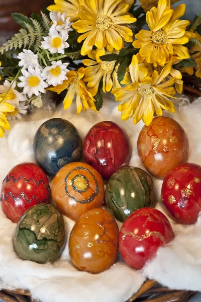 stock image Colorfull easter eggs