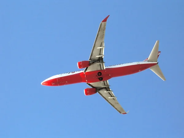 红色飞机 — 图库照片