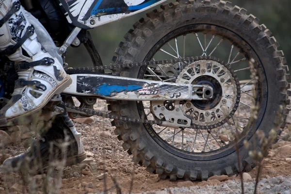 Motocross binici detay — Stok fotoğraf