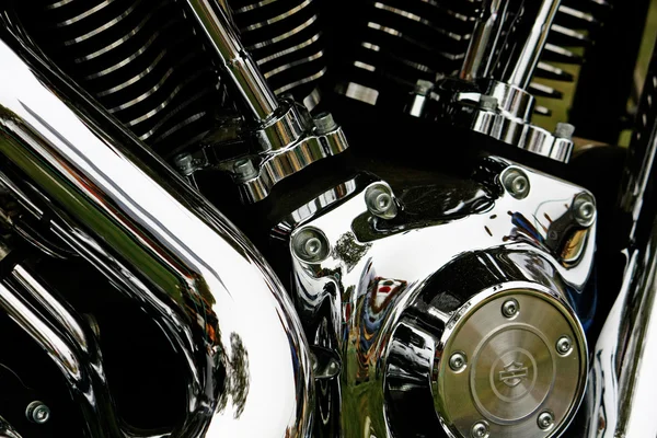 Detalhe do motor da motocicleta — Fotografia de Stock