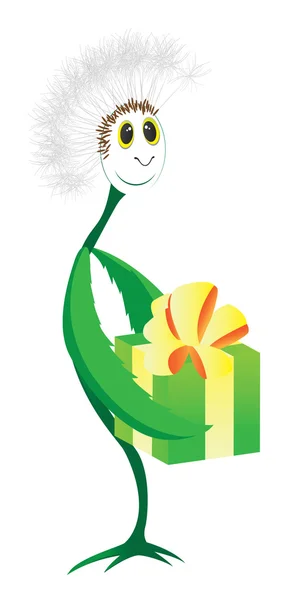 Dandelion flower illustration — Stock Vector