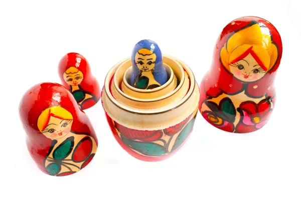 Matreshka - традиционный русский сувенир — стоковое фото