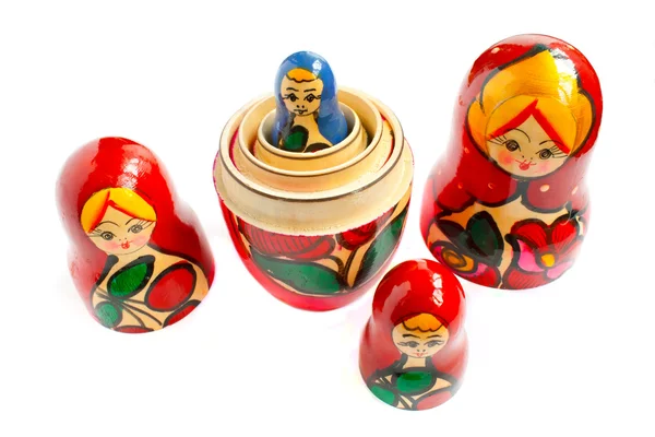 Lalka - tradycyjny rosyjski z pamiątkami — Zdjęcie stockowe