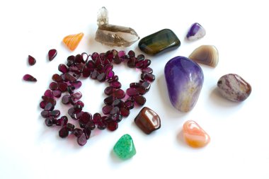 Ural`s semi-precious stones clipart