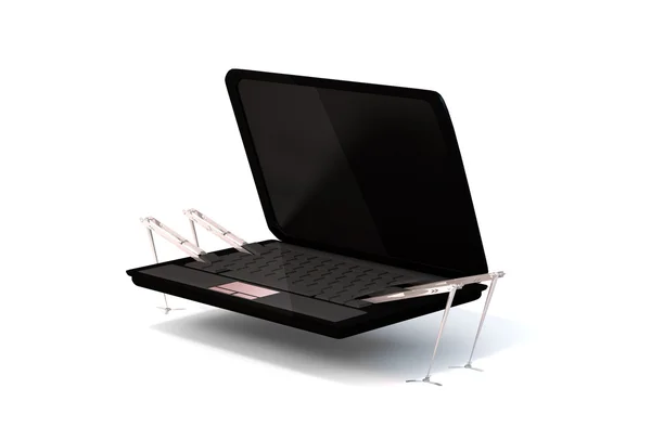 Taşınabilir laptop — Stok fotoğraf
