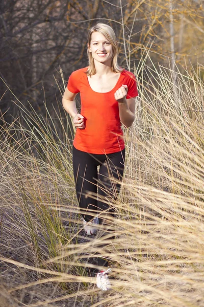 Girl running — Stock Photo, Image