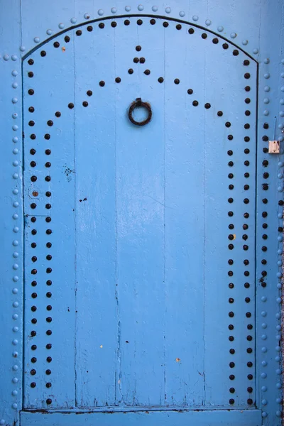 Blauwe deur — Stockfoto