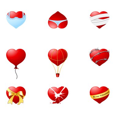 Valentine's day hearts 2 clipart