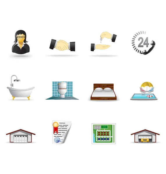 Real estate icons 2 — Stock Vector