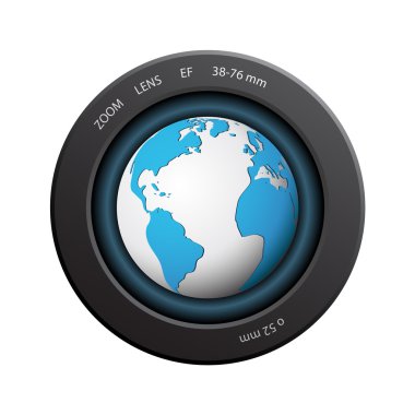 Zoom globe clipart