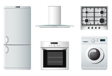 Household appliances clipart