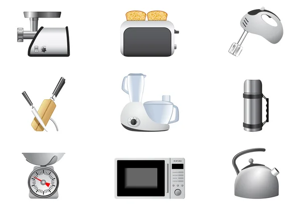 Οικιακές συσκευές, κουζίνα — Διανυσματικό Αρχείο