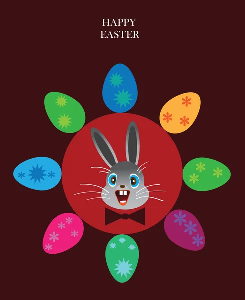 Coniglietto di Pasqua e uova di Pasqua — Foto Stock