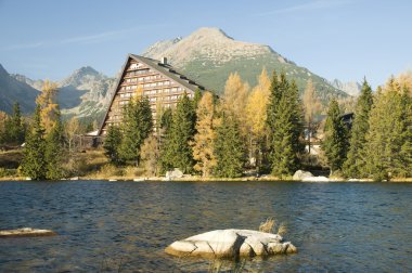 Strbske pleso, yükseklik tatras, Slovakya