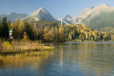 Strbske pleso, yükseklik tatras, Slovakya