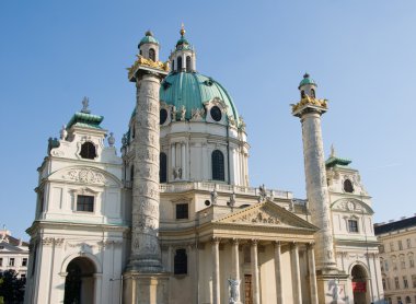 St. Charles's Church in Vienna - Outside clipart