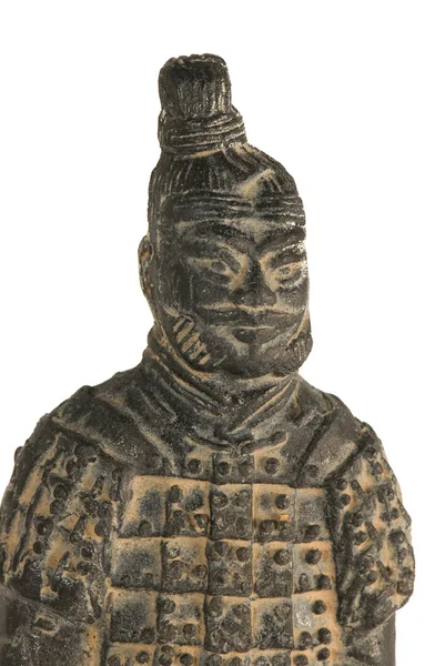 Statyetten av en kinesisk terrakotta krigare — Stockfoto