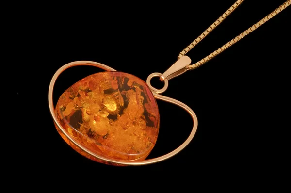 stock image Amber jewelery