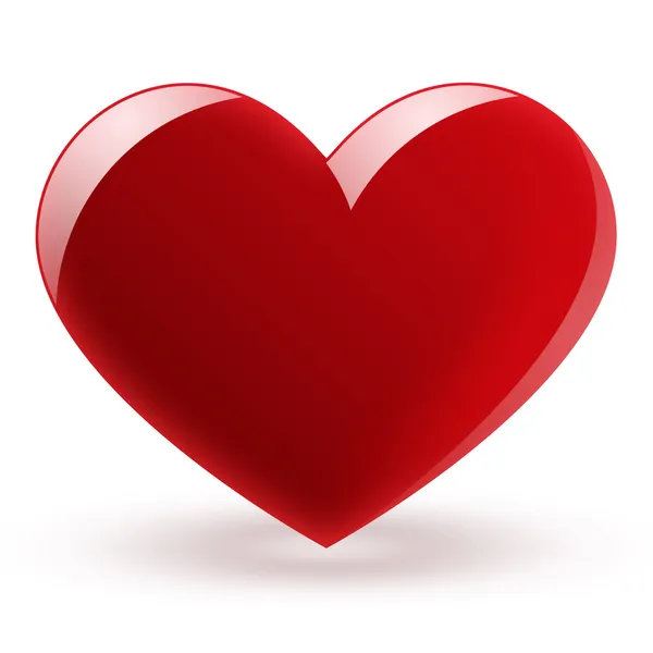 stock image Glossy red heart